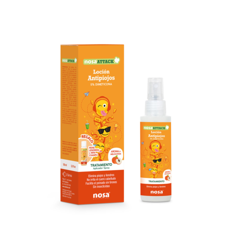 5% Dimethicone head lice lotion. Strawberry scent. 100ml - VCS Farma