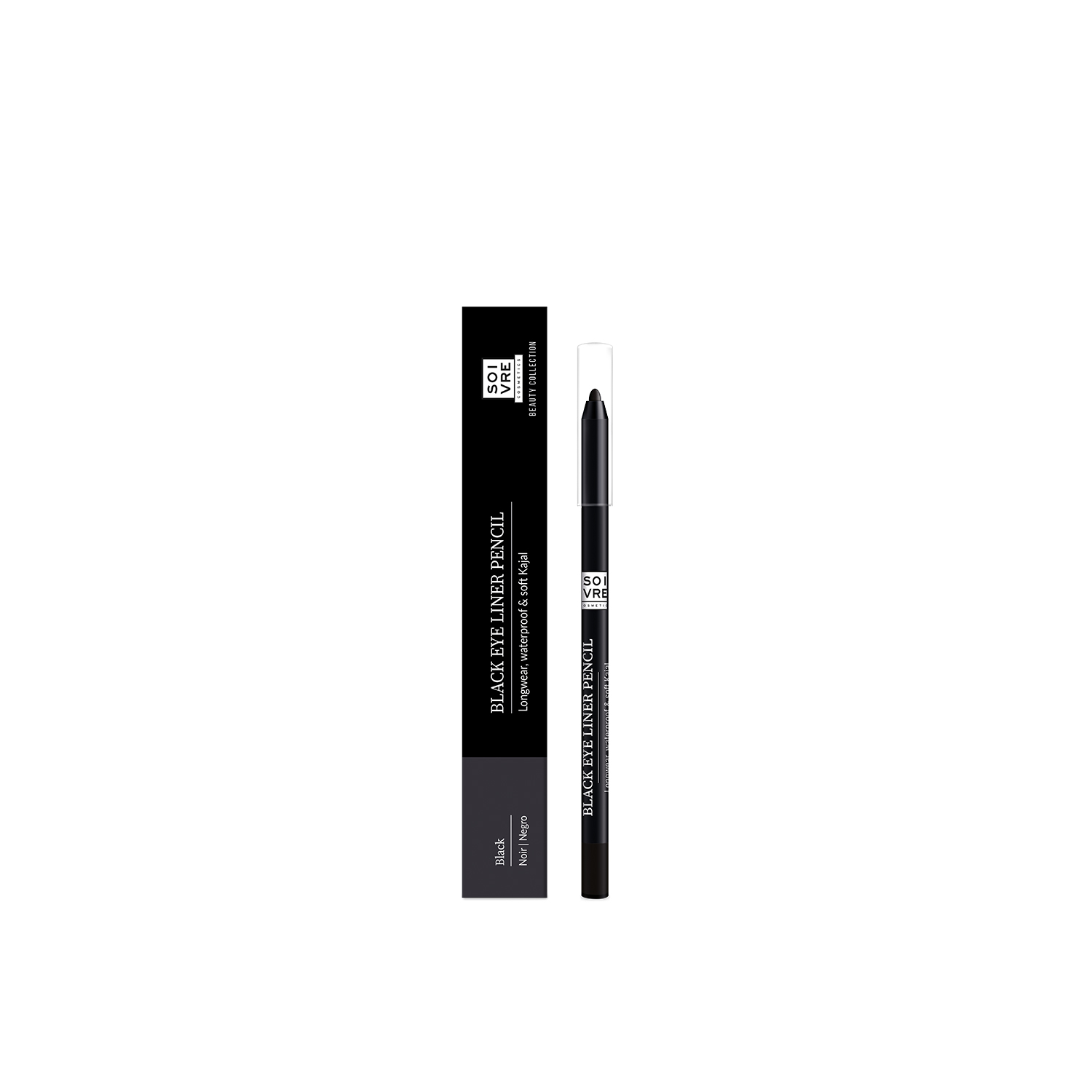 Kajal eyeliner pencil (black) 1.2g | VCS Farma
