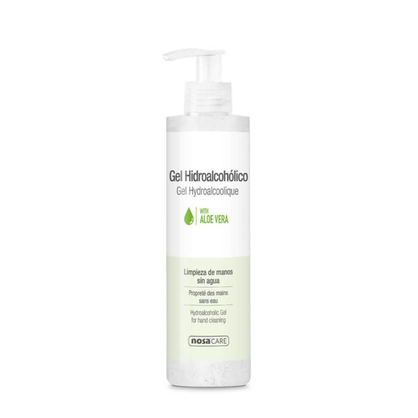 Gel hidroalcohólico para el lavado de las manos sin necesidad de agua. Elimina la suciedad por completo. Formulado con Aloe Vera para mantener la piel hidratada y suave.