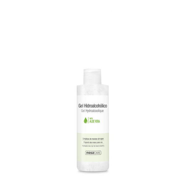 Gel hidroalcohólico para el lavado de las manos sin necesidad de agua. Elimina la suciedad por completo. Formulado con Aloe Vera para mantener la piel hidratada y suave.