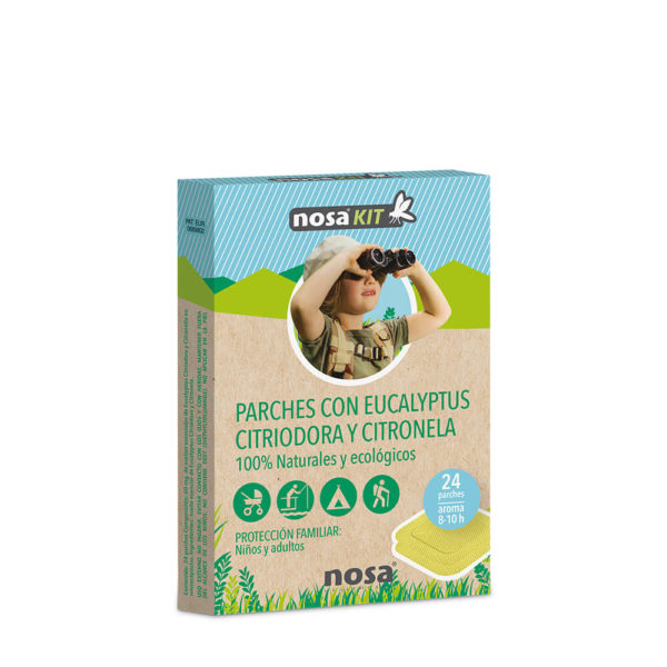 Parches repelentes de insectos 100% Naturales y ecológicos. Ideales para pegar en superfícies externas como ropa