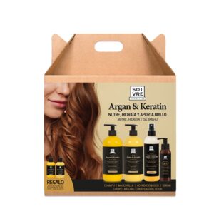 Pacote de rotina Argan & Queratina para cabelos secos - Nutrir