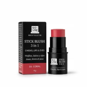 Colorete em Stick 3 em 1 Coral - Bochechas