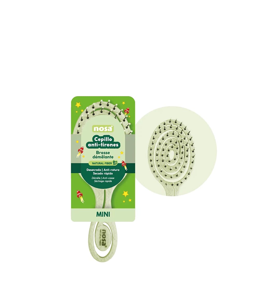 Mini anti-pulling brush Green - Untangles