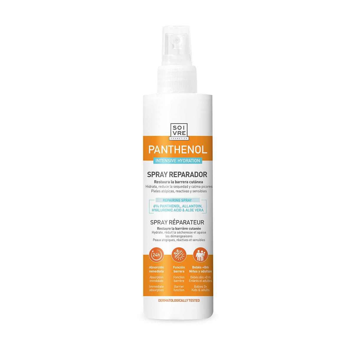 Pantenol Intensive Repair Spray 6% - Restaura a barreira cutânea.