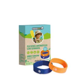 Blue/orange repellent bracelets - Suitable for the whole family.