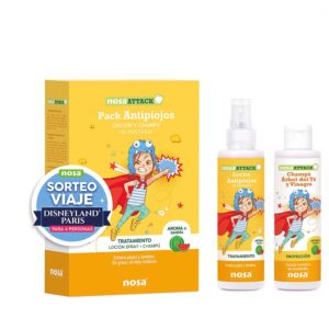Pack antiparasitas Nosa Attack com loção e champô