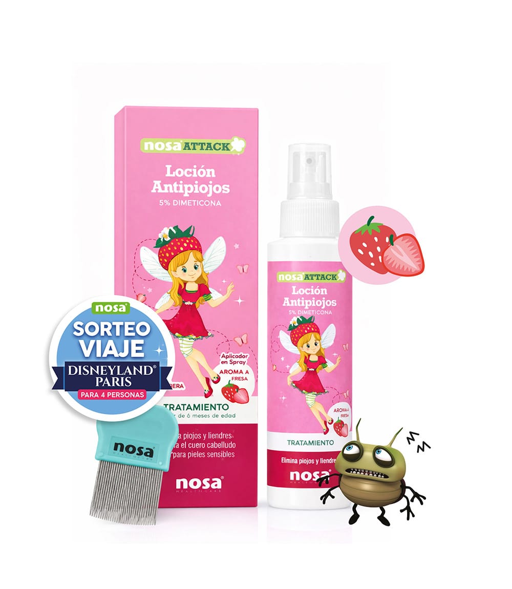 Nosa Attack antiparasitic lotion with spray and linden tree