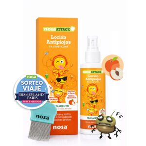 Loção antialérgica Nosa Attack com pente e aplicador de spray